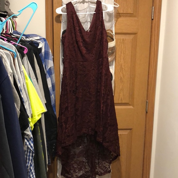 Wine high low dress - Picture 1 of 2